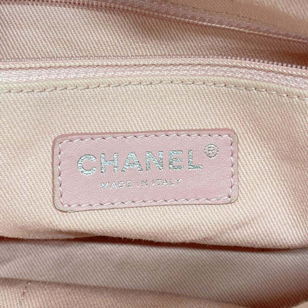 CHANEL Pink Raffia Deauville Tote Bag - Picture 5 of 11